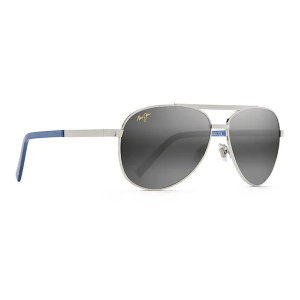 Men's Maui Jim Seacliff Polarized Sunglasses Silver/Neutral Grey