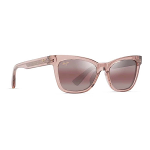 Men's Maui Jim Hiwahiwa Polarized Sunglasses Shiny Transparent Antique Pink/Maui Rose
