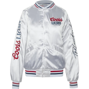Women's The Laundry Room Coors Light Stadium Bomber Jacket Small White