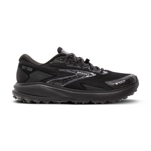Women's Brooks Divide 5 GTX Trail Running Shoes sneakers-athletic-shoes 8.5 Regular Black/Alloy/Primer Grey