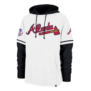 Atlanta Braves 47 Brand Shortstop Hoodie XLarge White