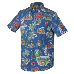Chicago Cubs Scenic Button Up XLarge Blue