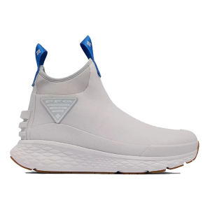Men's Columbia PFG Pro Sport Deck Boots Outdoor 12 Grey Heather Ice/Vivid Blue