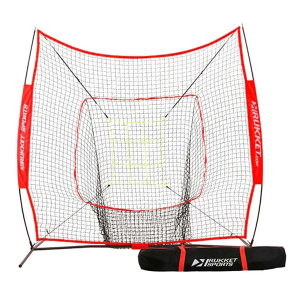 Rukket Sports 7 x 7 Sock It! Baseball/Softball Net w/ Neon Strike Zone Target