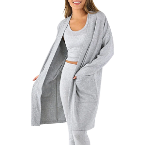 Women's Glyder Luxury Cardigan Long Sleeve Shirt Medium Grey Heather