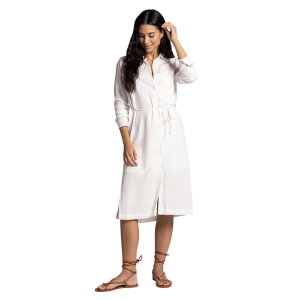 Women's Thread & Supply Ainsley Midi Shirt Dress Large White