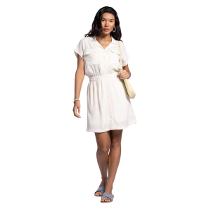 Women's Thread & Supply Maya Shirt Dress Large Soft Ivory