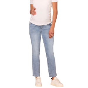 Women's Democracy Maternity "Ab"solution Maternity Straight Jeans Light Blue 6 28