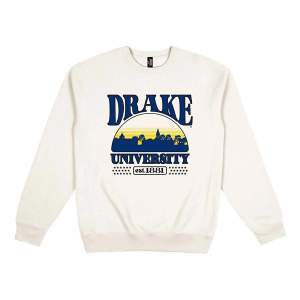 Drake Bulldogs USCAPE Crew XLarge Bone