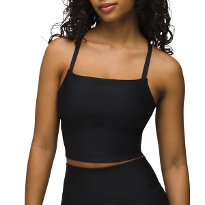 Women's prAna Sculpt Adjustable Cami Sports Bra Small Black