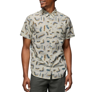 Men's prAna Stimmersee Button Up Shirt Small Jasmine Cool Beans