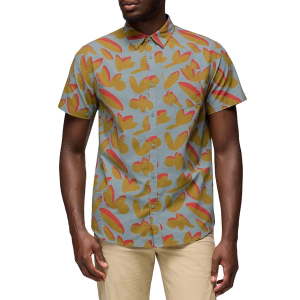 Men's prAna Stimmersee Button Up Shirt Small Saltwater Indo Disco