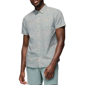Men's prAna Stimmersee Button Up Shirt 2XLarge Saltwater Drops