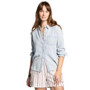 Women's Thread & Supply Shay Long Sleeve Button Up Shirt Large Desi Wash