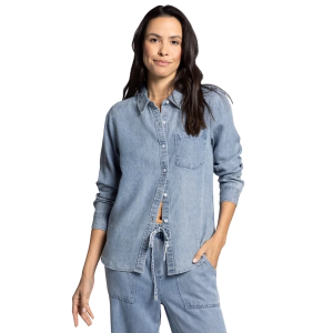 Women's Thread & Supply Shay Long Sleeve Button Up Shirt Medium June Wash