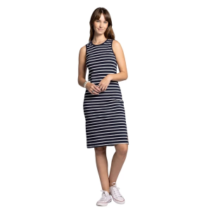 Women's Thread & Supply Kendari Tank Shirt Dress Medium Navy White