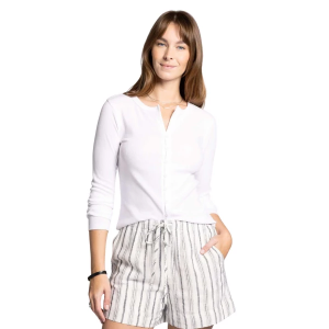 Women's Thread & Supply Sadie Long Sleeve Button Up Shirt Large White