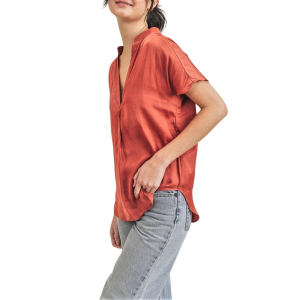 Women's RESET by Jane Esme Blouse Small Raspberry