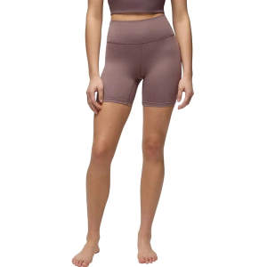 Women's prAna Heavana Biker Shorts Small Carob Heather