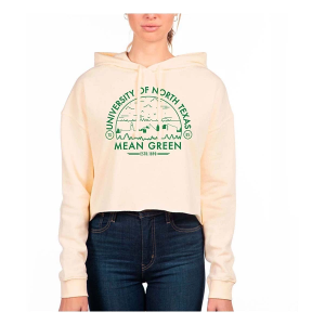 North Texas Mean Green USCAPE Women's Hoodie Small Bone