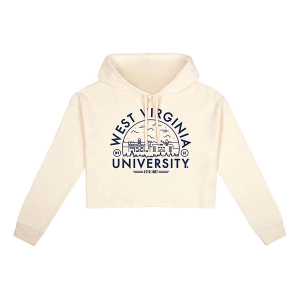 West Virginia Mountaineers USCAPE Women's Hoodie Small Bone