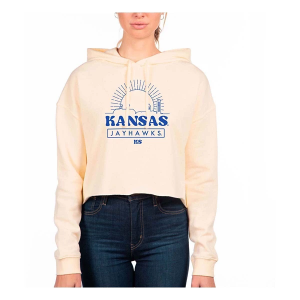 Kansas Jayhawks USCAPE Women's Hoodie Small Bone