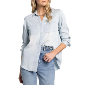 Women's Thread & Supply Ginger Long Sleeve Button Up Shirt XSmall Mia Pinstripe