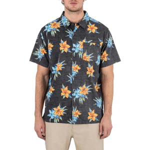 Men's Hurley Rincon Woven Button Up Shirt Large Black
