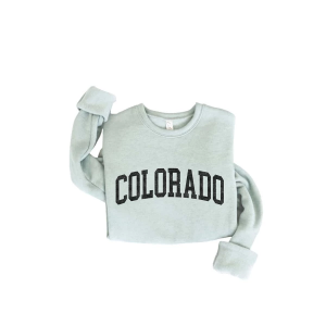 Women's Oat Collective Colorado Graphic Crewneck Sweatshirt Medium Dusty Sage