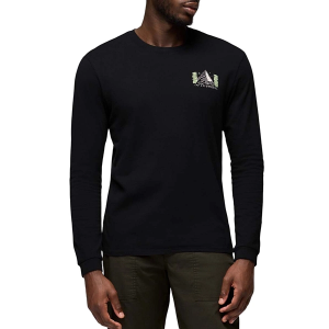 Men's prAna Everyday Graphic Long Sleeve T-Shirt Small Black Awake