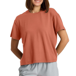 Women's Free Fly Bamboo Current Boxy T-Shirt XLarge Redwood