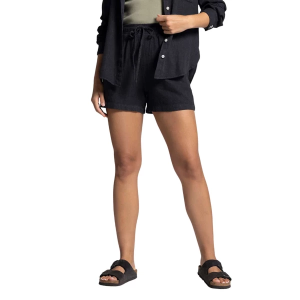 Women's Thread & Supply Ashby Linen Shorts Small Washed Black