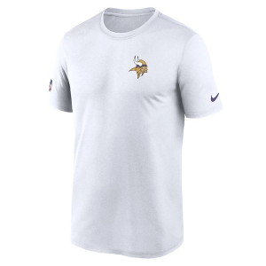 Minnesota Vikings Nike 2025 Sideline Small Logo T-Shirt XLarge White