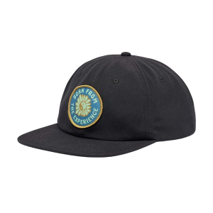 prAna Gazin Patch Snapback Hat One Size Black Outdoor Optimist