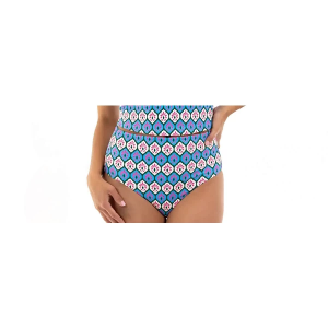Women's Janela Bay High Cut Original Swim Bottoms Contemporary Large Damask Pattern