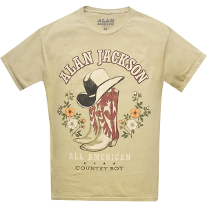 Women's Goodie Two Sleeves Alan Jackson All American T-Shirt Small Lark