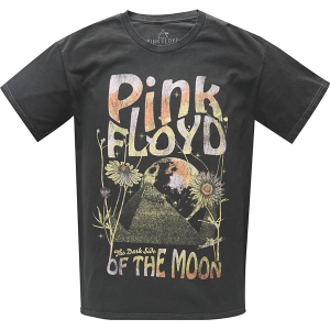 Women's Goodie Two Sleeves Pink Floyd Moon T-Shirt Medium Black