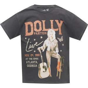 Women's Goodie Two Sleeves Dolly Parton Live T-Shirt 1X Mineral Asphalt