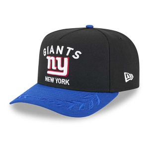 Kids' New York Giants New Era 2025 Draft 9FIFTY A-Frame Snapback Hat Black