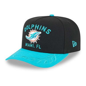 Kids' Miami Dolphins New Era 2025 Draft 9FIFTY A-Frame Snapback Hat Black