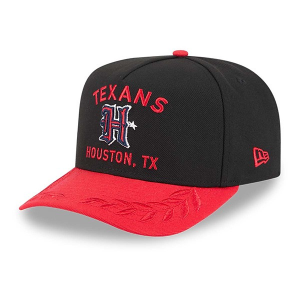 Kids' Houston Texans New Era 2025 Draft 9FIFTY A-Frame Snapback Hat Black