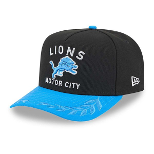 Kids' Detroit Lions New Era 2025 Draft 9FIFTY A-Frame Snapback Hat Black