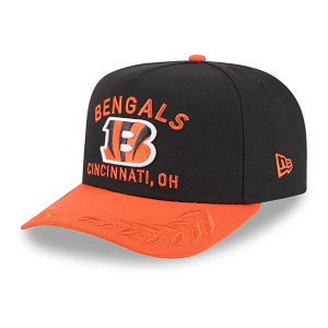 Kids' Cincinnati Bengals New Era 2025 Draft 9FIFTY A-Frame Snapback Hat Black