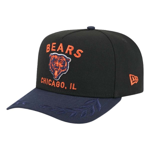 Kids' Chicago Bears New Era 2025 Draft 9FIFTY A-Frame Snapback Hat Black