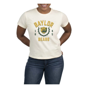 Baylor Bears USCAPE Women's Academy High Waisted T-Shirt Small Vintage White