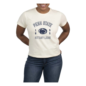 Penn State Nittany Lions USCAPE Women's Academy High Waisted T-Shirt Medium Vintage White