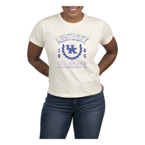 Kentucky Wildcats USCAPE Women's Academy High Waisted T-Shirt Medium Vintage White