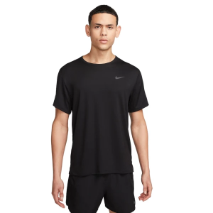 Men's Nike Miler Dri-FIT UV T-Shirt Small Black/Reflective Silv