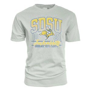 South Dakota State Jackrabbits Blue 84 Kicking It T-Shirt Small Cement