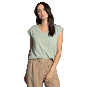 Women's Thread & Supply Romy T-Shirt Large Aqua Grey